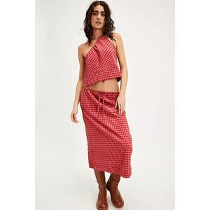 Free People Harper Plaid Set